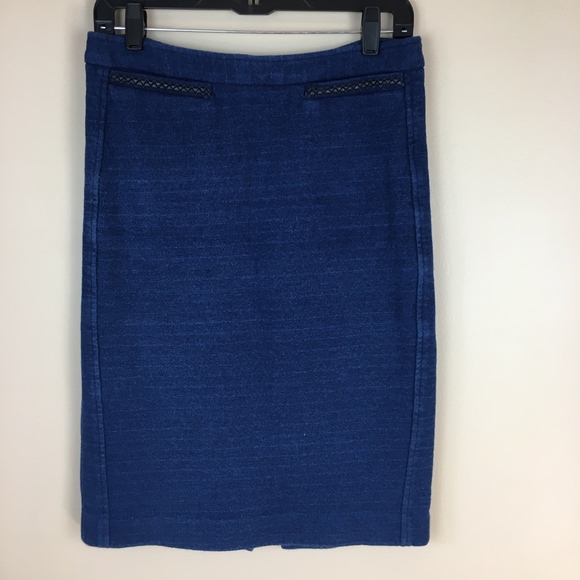 Nanette Lepore Royal Blue Knit Pencil Skirt sz 6 - Picture 3 of 9